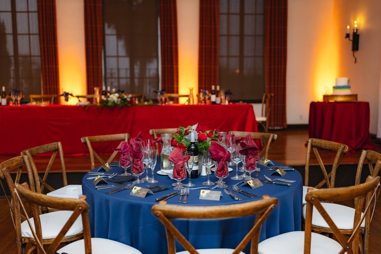 Tablescape Reception Details - Officers Club at the Presidio