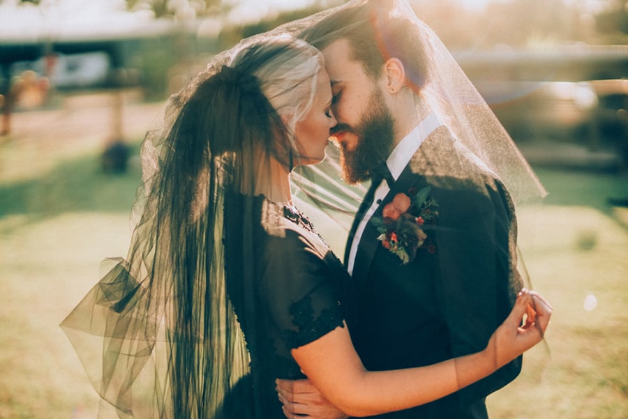 Bright & Romantic Gothic Farm Wedding