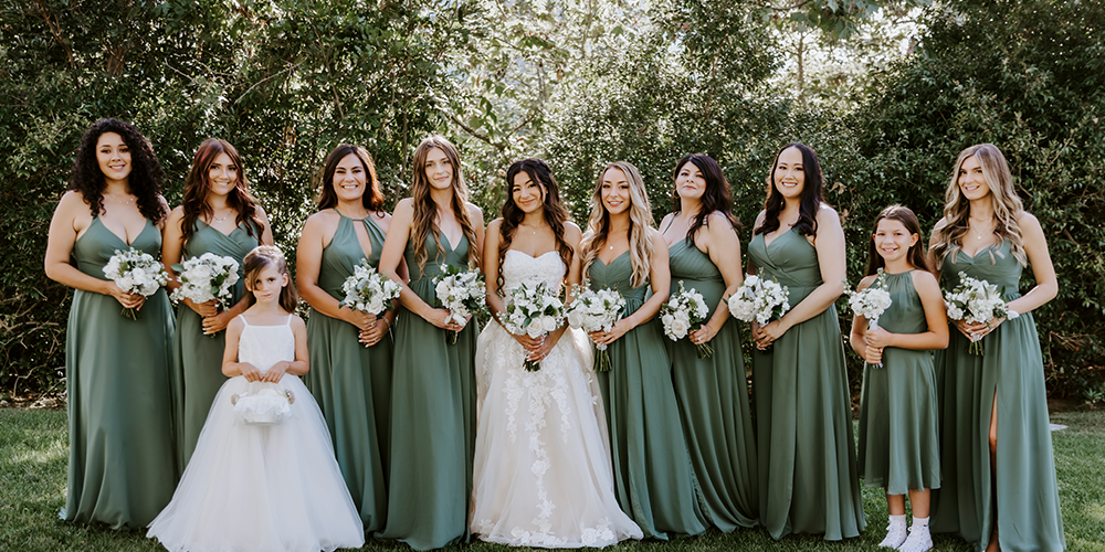 Juliet with her wedding party - University Club