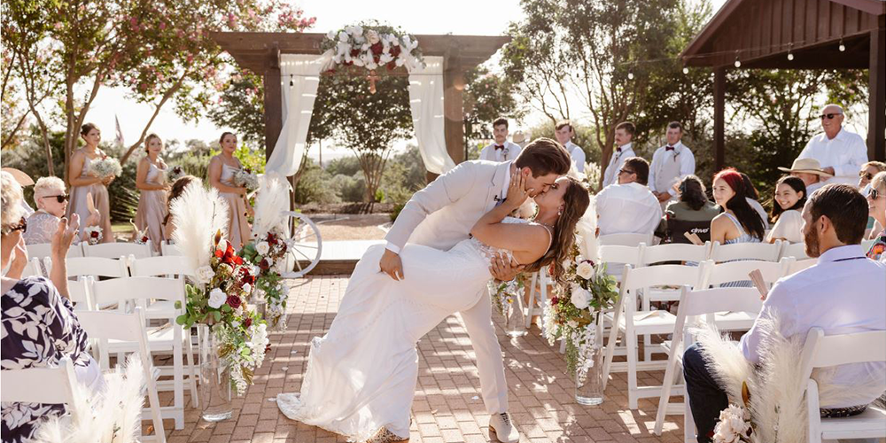 Madi and Nicks first kiss as husband and wife