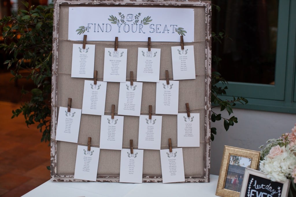 rustic seating display at Wedgewood Weddings