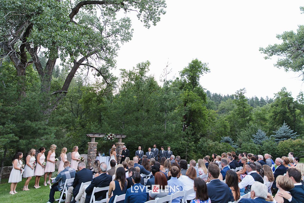 woodsy wedding ceremony