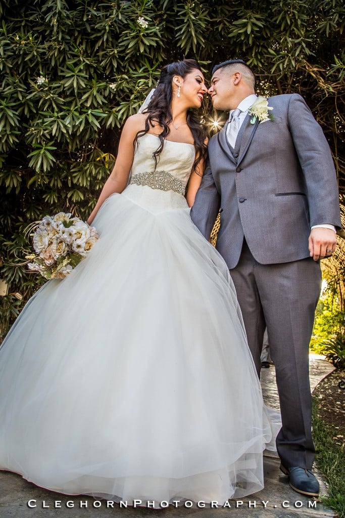 beautiful bride and groom together