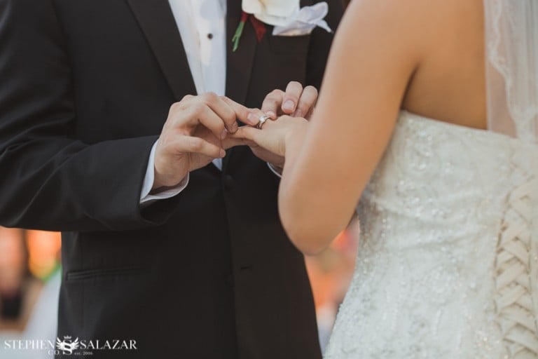 wedgewood weddings las vegas bride and groom ring ceremony